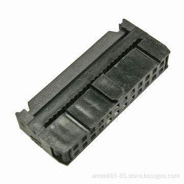 IDC Socket Connector with Brass Contact, Used for Ribbon Cables